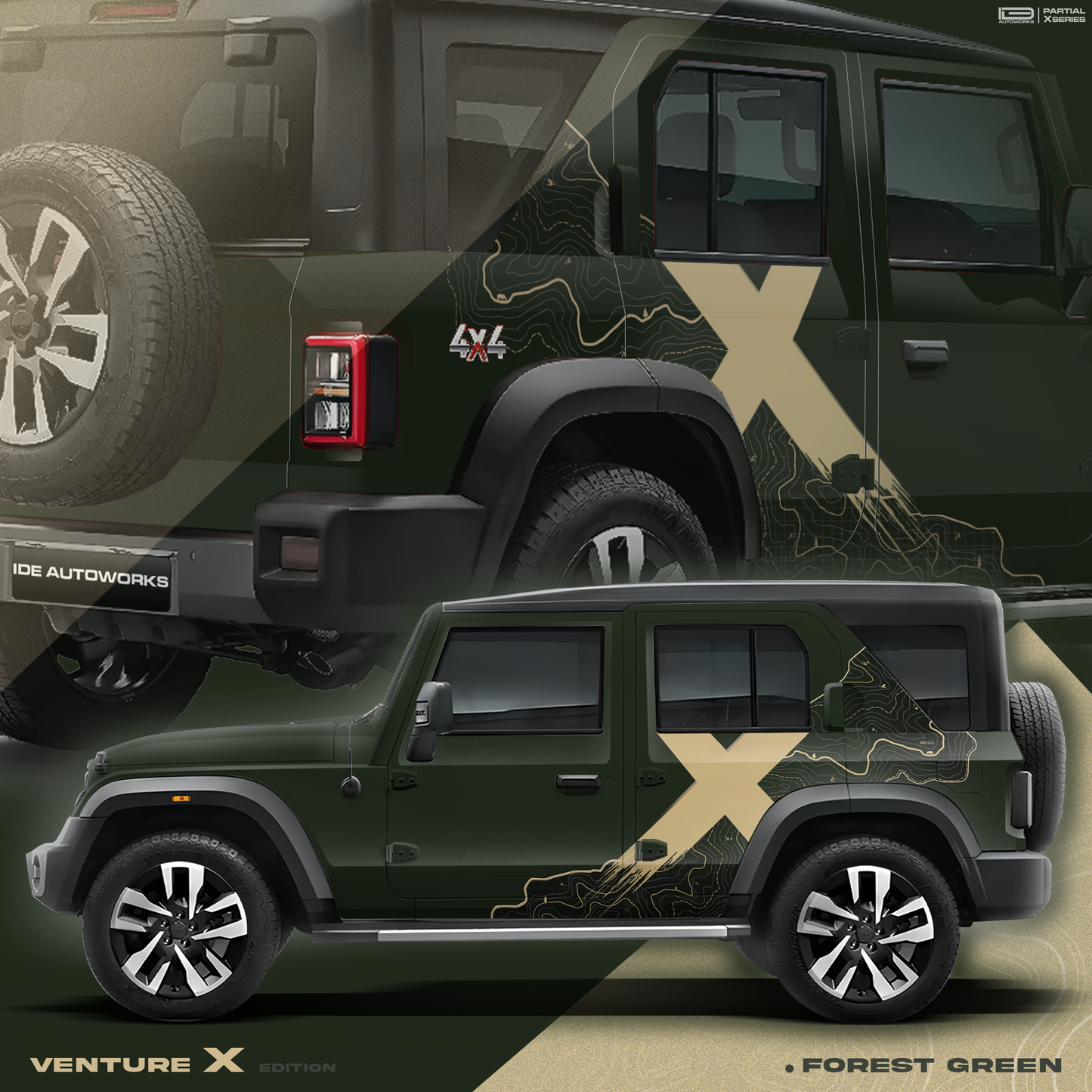 VentureX Edition Graphics for Mahindra Thar Roxx