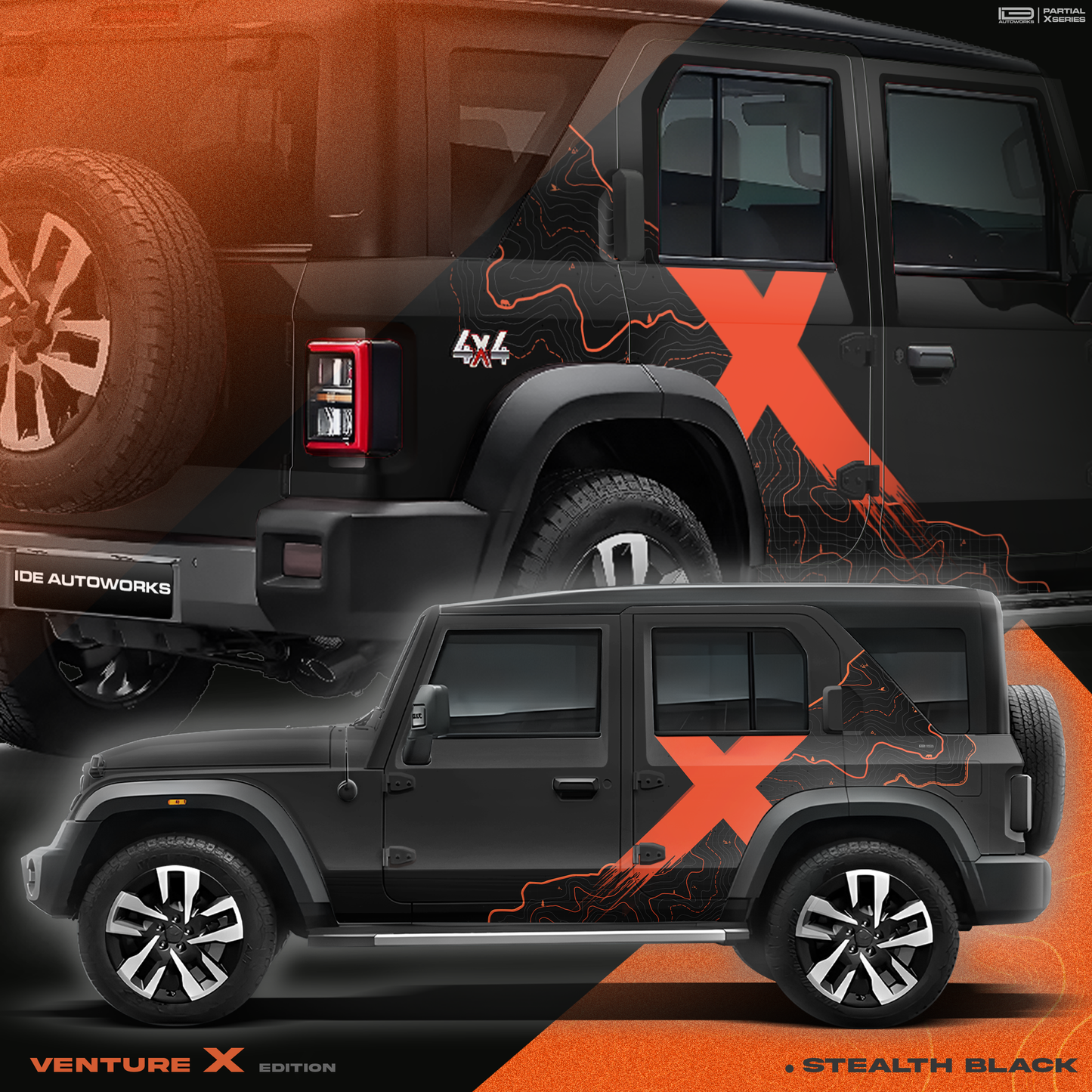 VentureX Edition Graphics for Mahindra Thar Roxx