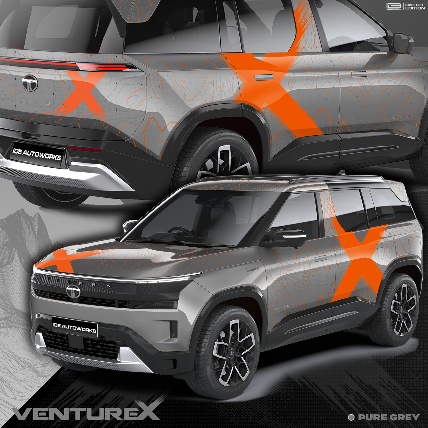VentureX Edition Graphics for Tata Sierra IDE Graphics Series