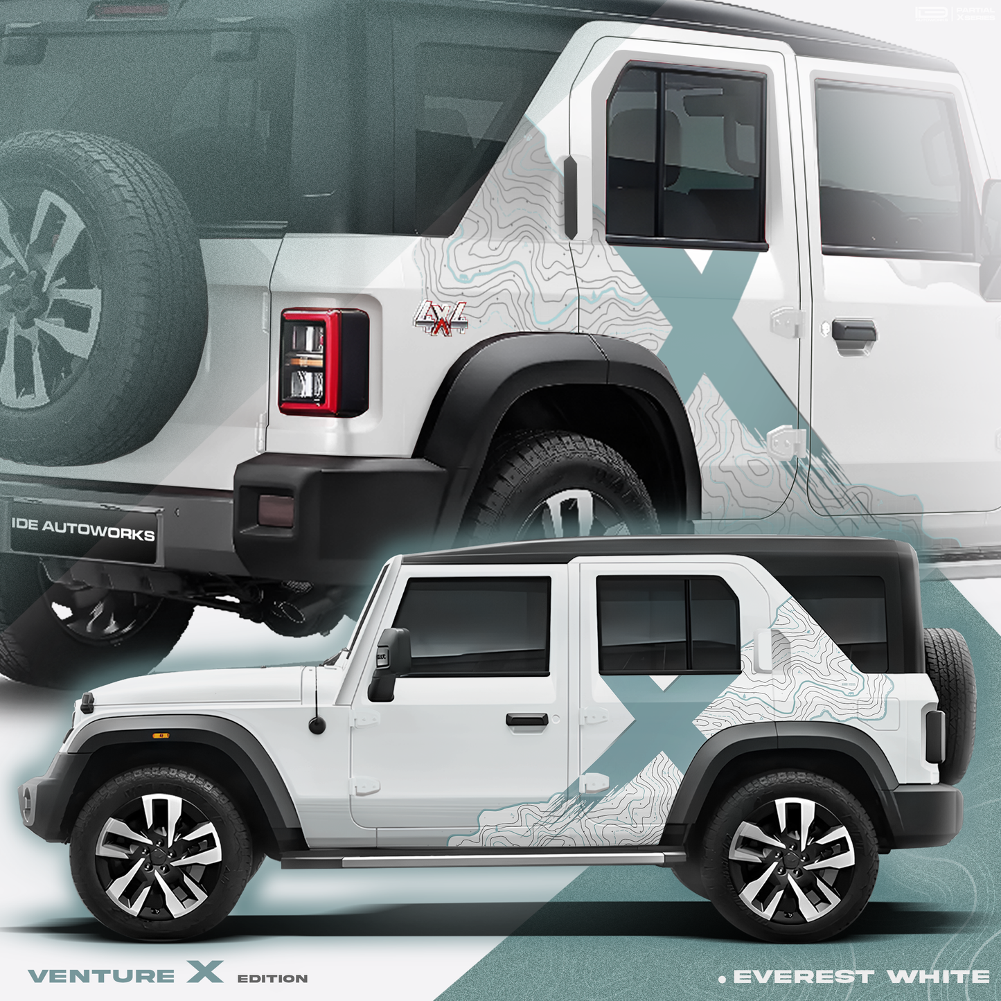 VentureX Edition Graphics for Mahindra Thar Roxx