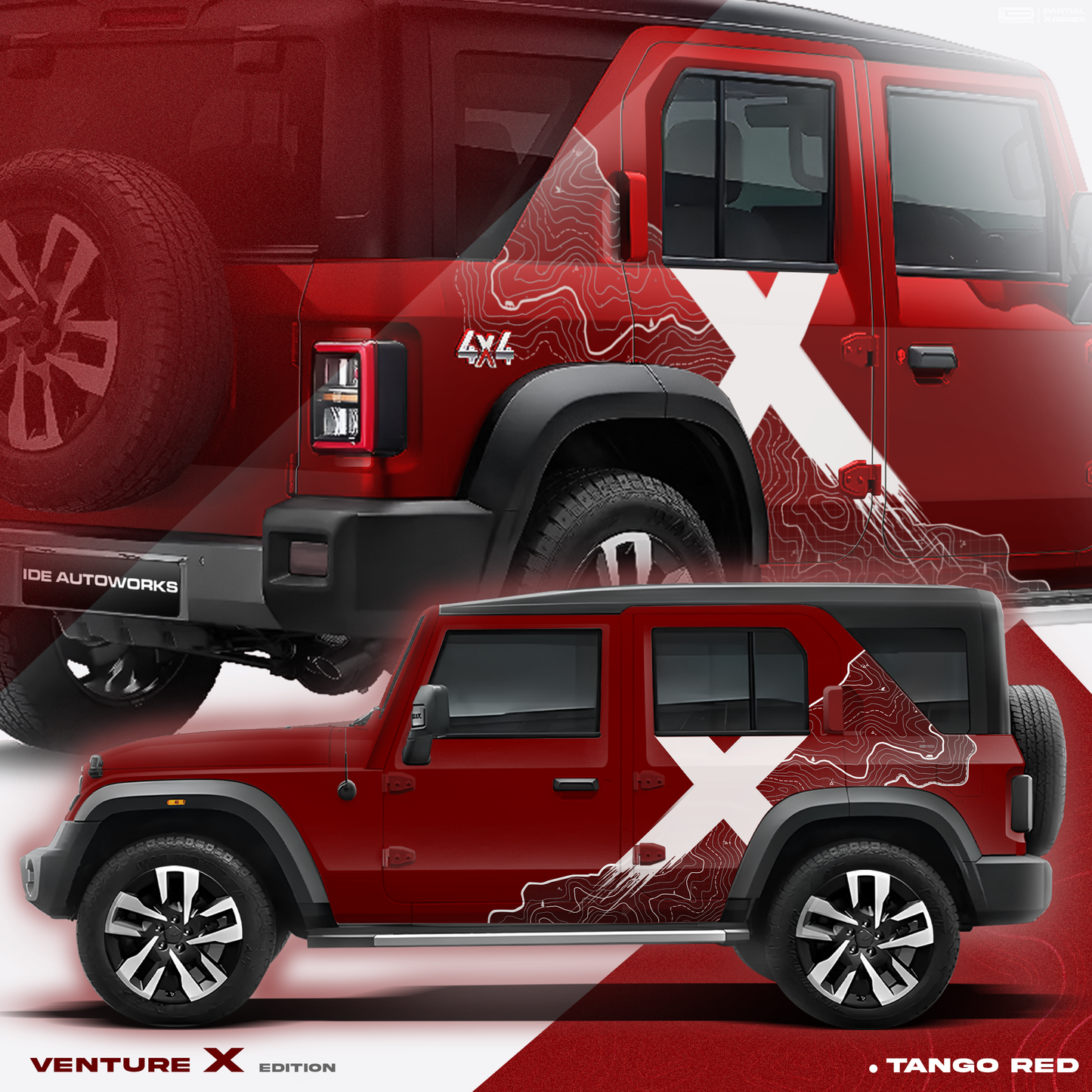 VentureX Edition Graphics for Mahindra Thar Roxx