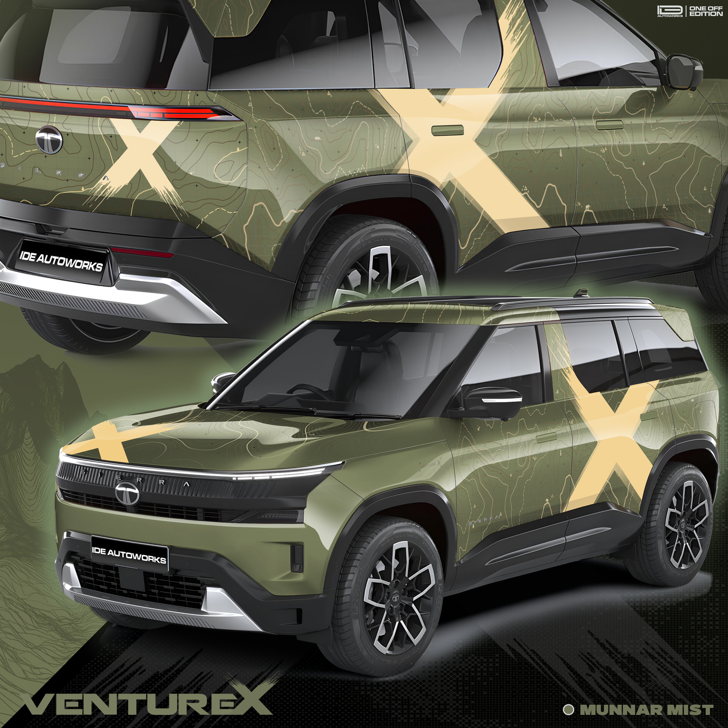 VentureX Edition Graphics for Tata Sierra IDE Graphics Series