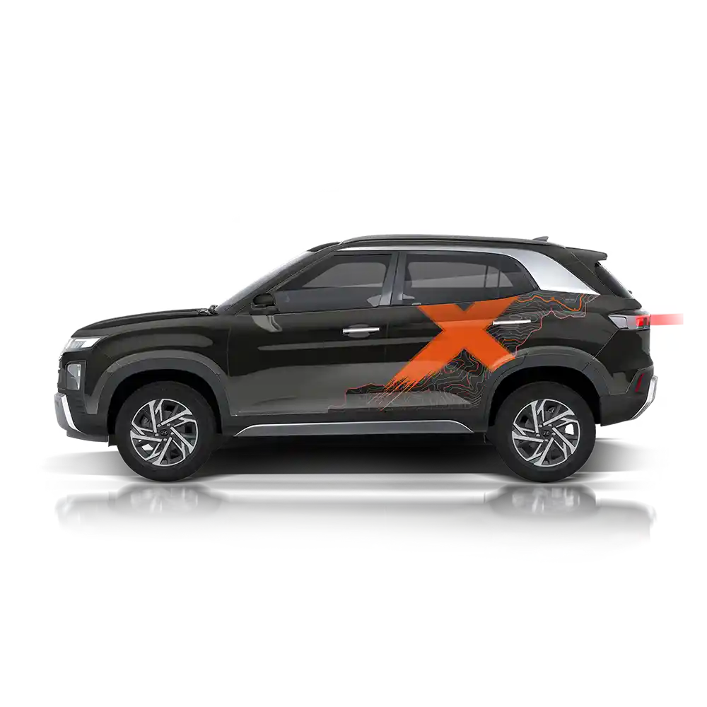 VentureX Edition Graphics for Hyundai Creta white