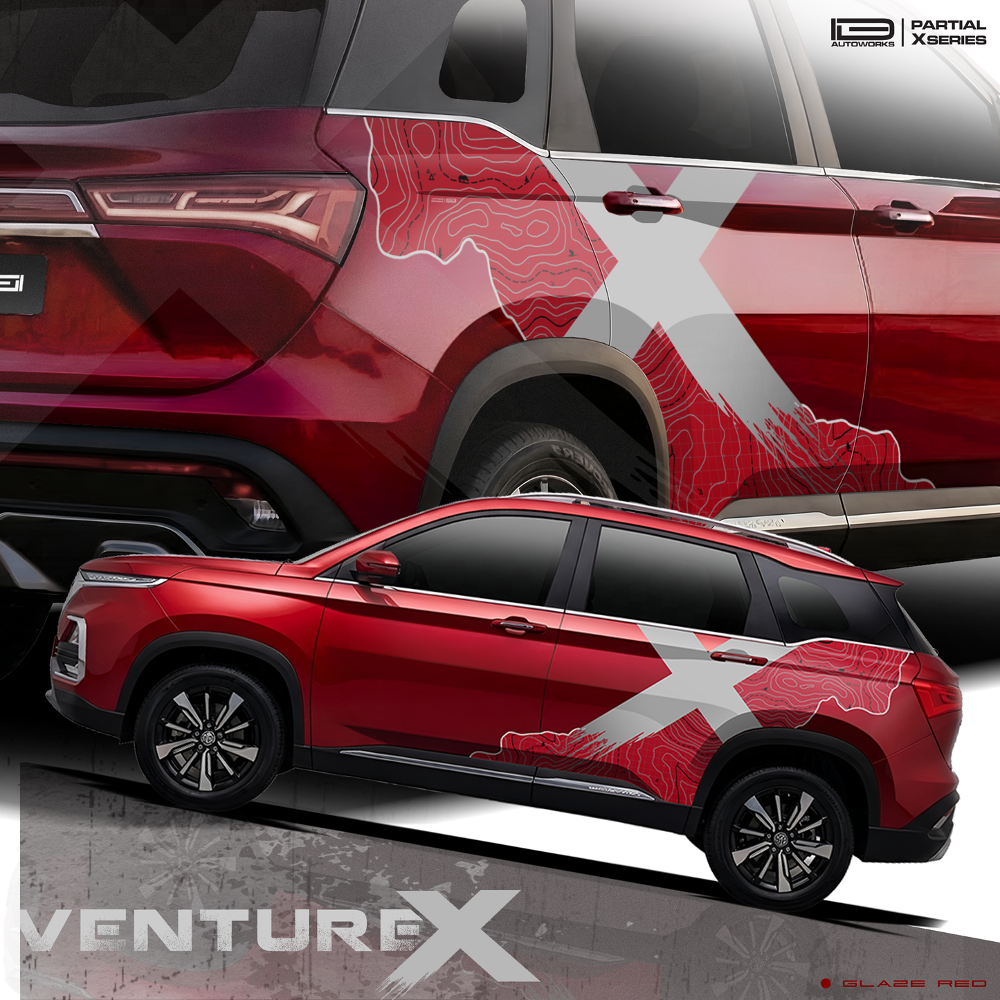 VentureX Edition Graphics for MG Hector red