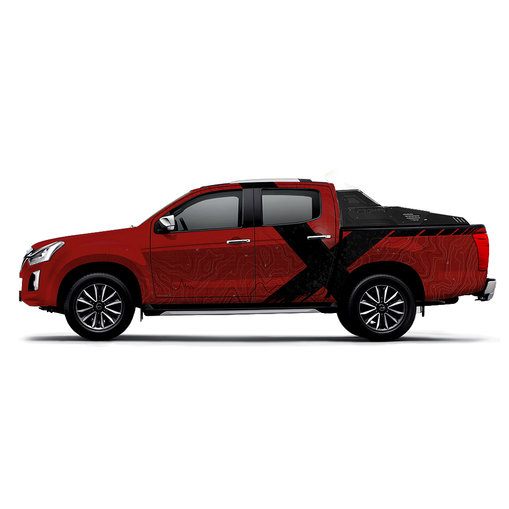 VentureX Edition Graphics for Isuzu V Cross Red
