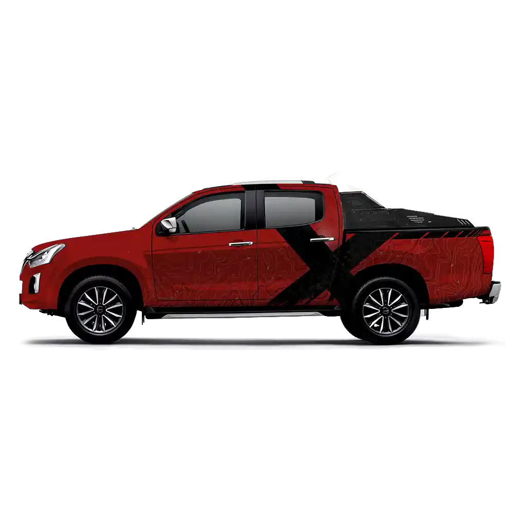 VentureX Edition Graphics for Isuzu V Cross Red