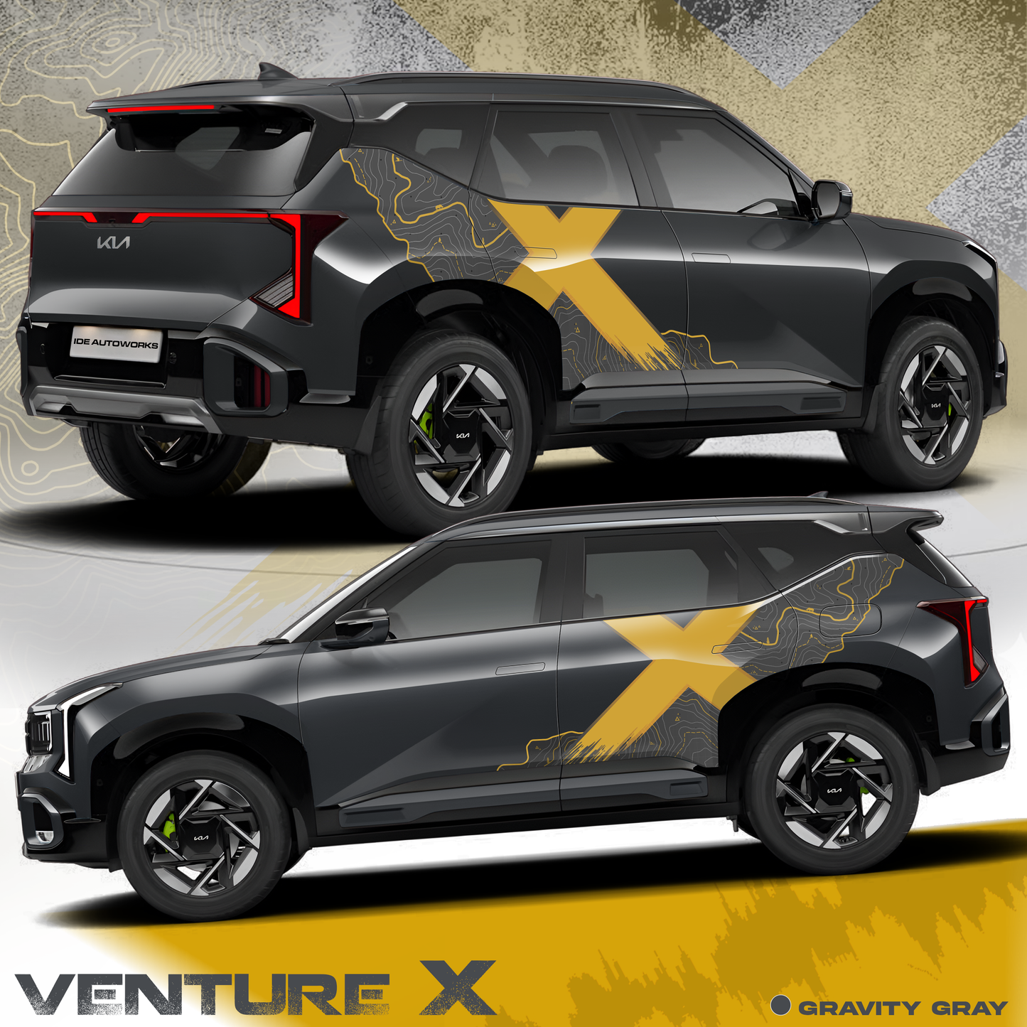 VentureX Edition Graphics for Kia Seltos 2026 | IDE Graphics Series