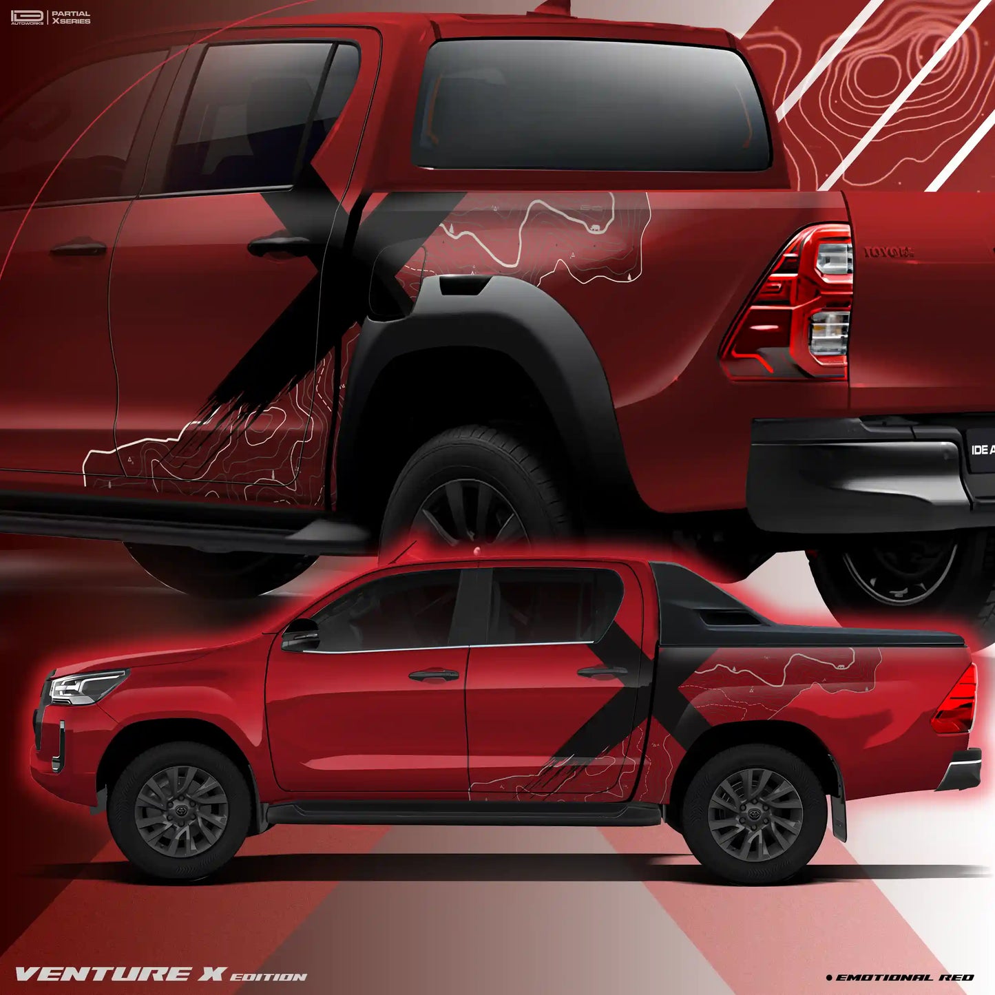 VentureX Edition Graphics for Toyota Hilux IDE Graphics Series