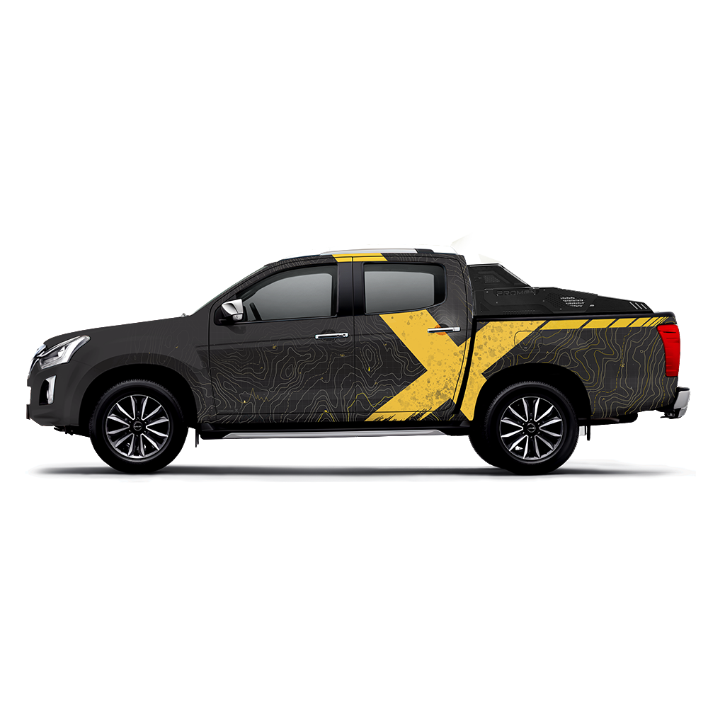 VentureX Edition Graphics for Isuzu V Cross grey