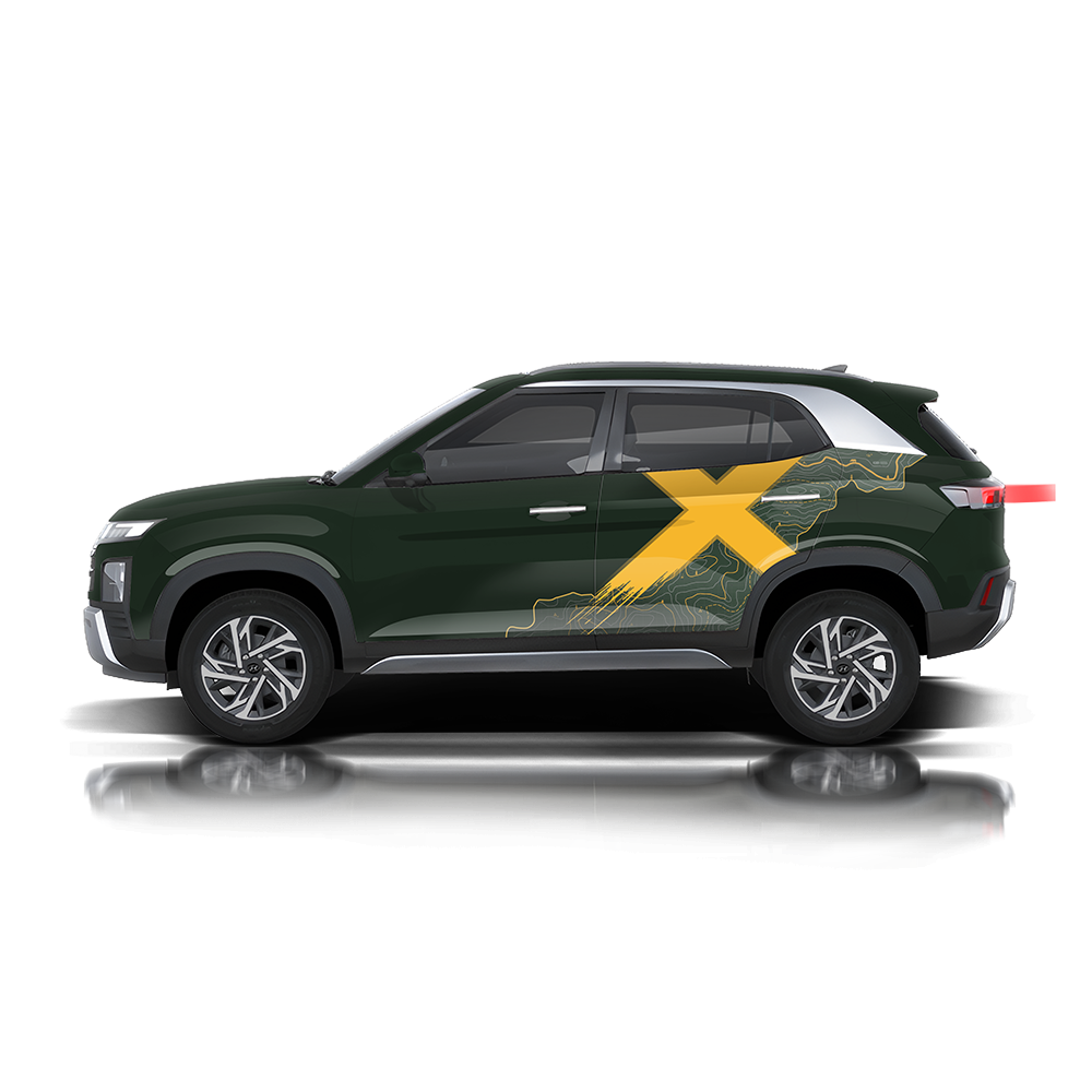 VentureX Edition Graphics for Hyundai Creta green