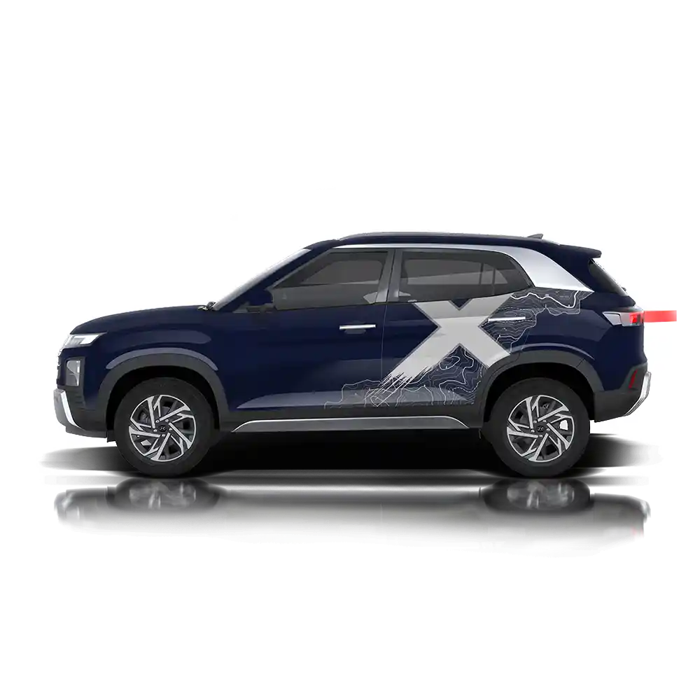 VentureX Edition Graphics for Hyundai Creta white