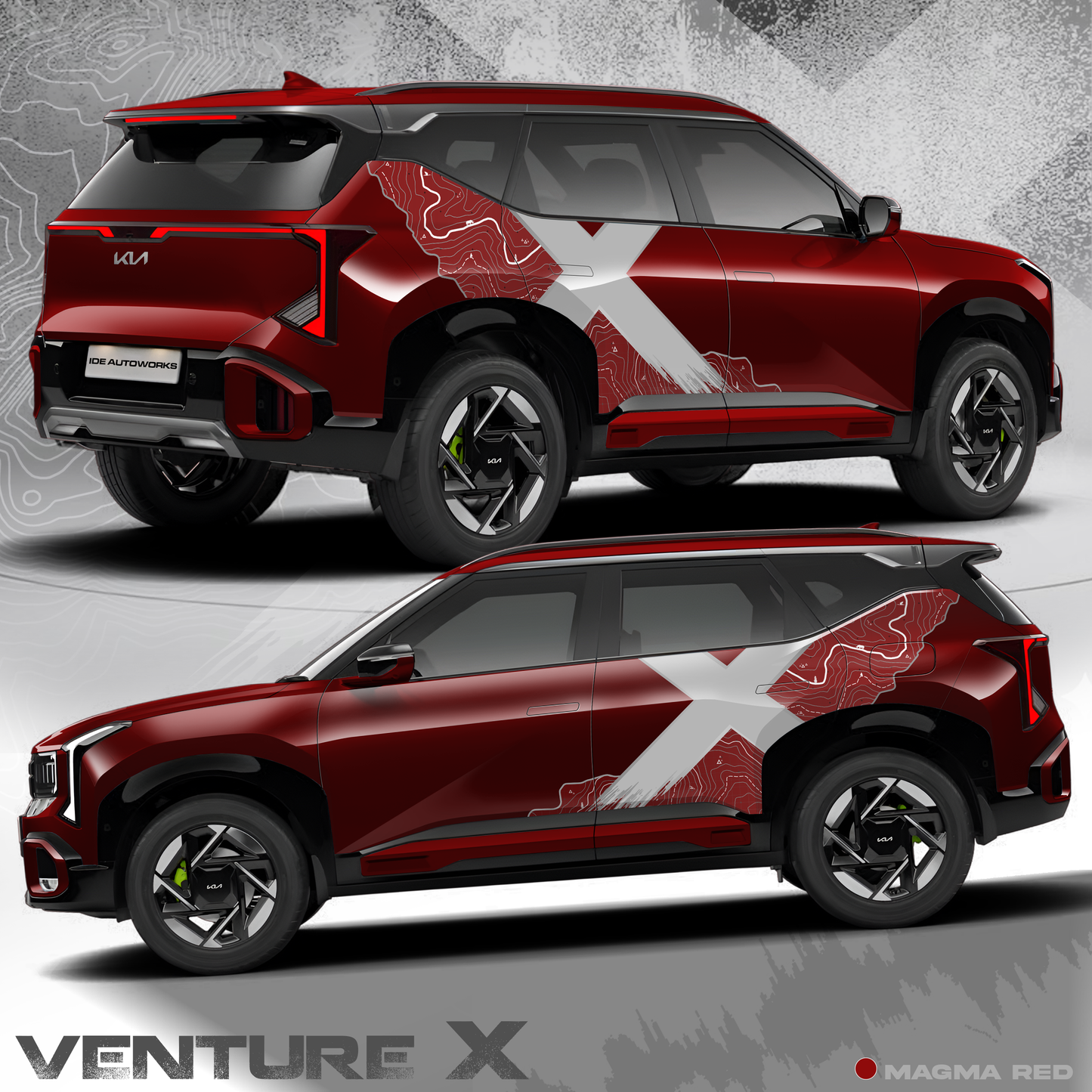 VentureX Edition Graphics for Kia Seltos 2026 | IDE Graphics Series