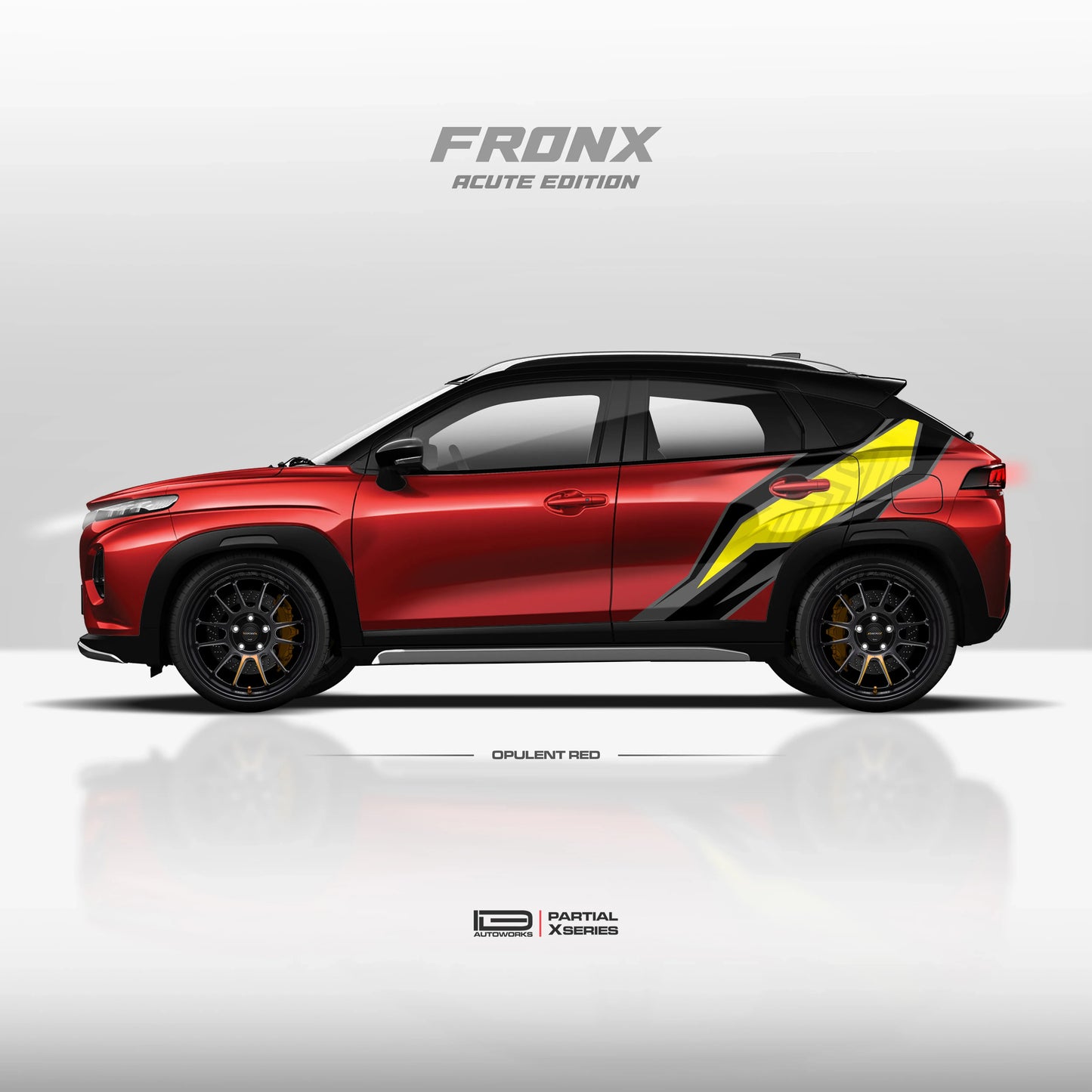 Acute Edition Graphics for Maruti Suzuki Fronx red