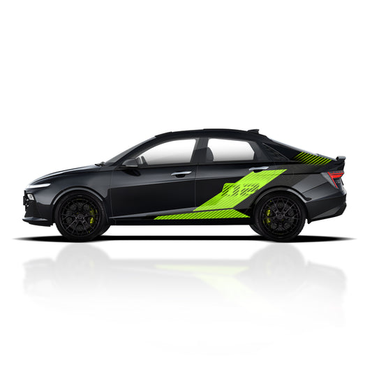 IDE PARTIAL X SERIES - Pace Edition for Hyundai New Verna (Abyss Black)