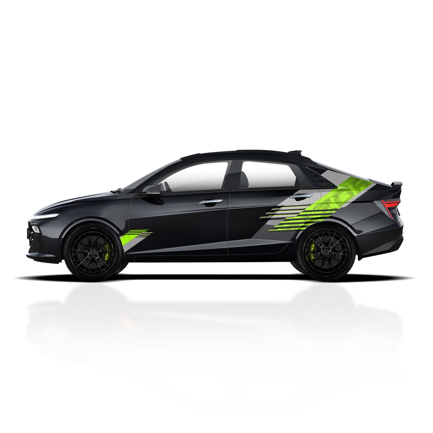 IDE PARTIAL X SERIES - Razor Edition for New Verna (Abyss Black)