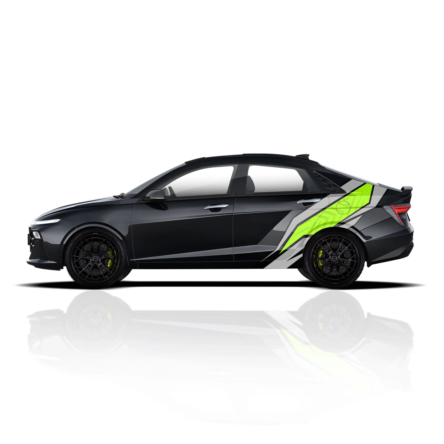 Acute Edition Graphics for Hyundai Verna black