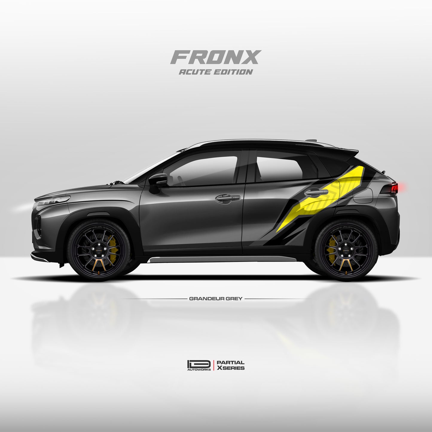 IDE PARTIAL X SERIES - Acute Edition for MARUTI SUZUKI Fronx (Grandeur Grey)
