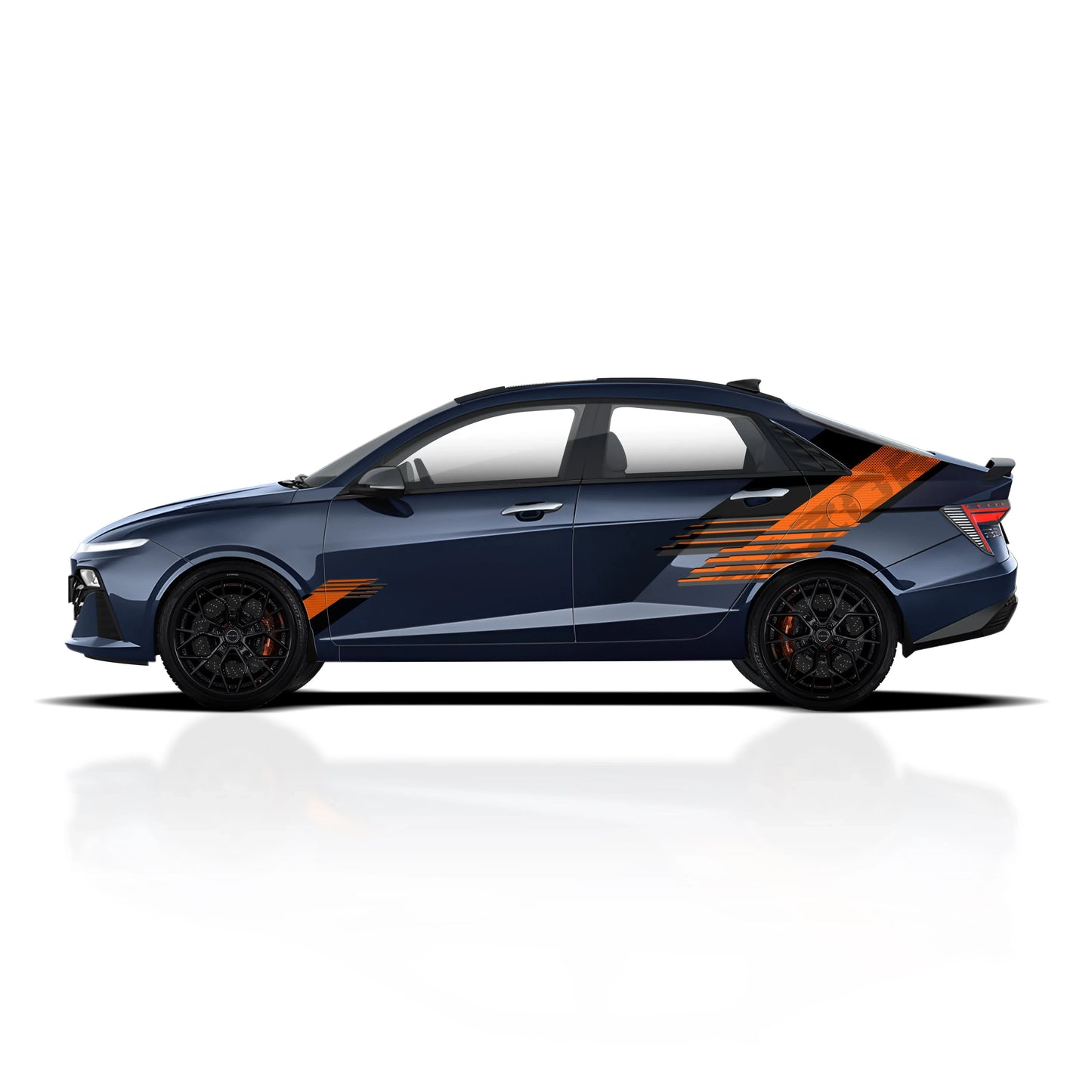 Razor Edition Graphics for Hyundai Verna blue