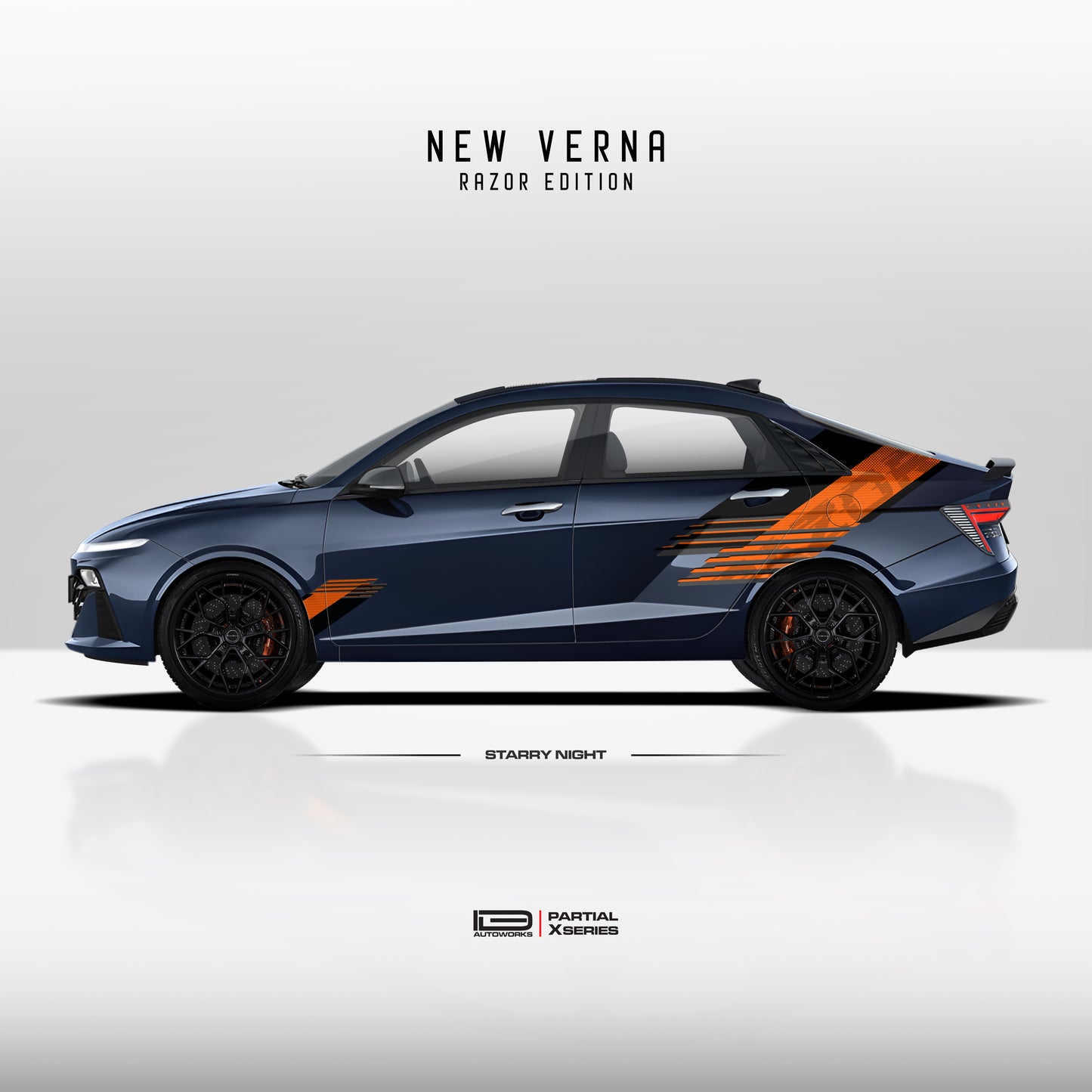 IDE PARTIAL X SERIES - Razor Edition for New Verna (Starry Night)