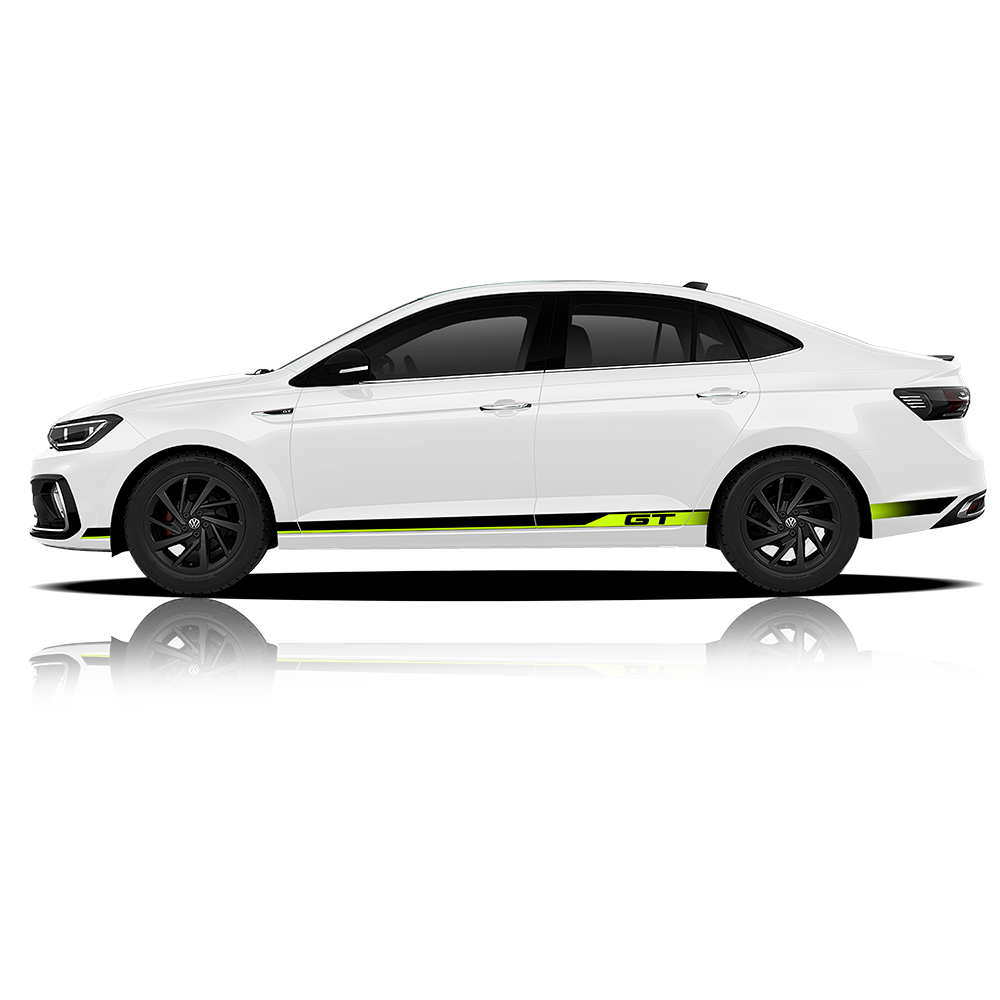 IDE Graphics Series - GT Edition for Volkswagen Virtus (Candy White)