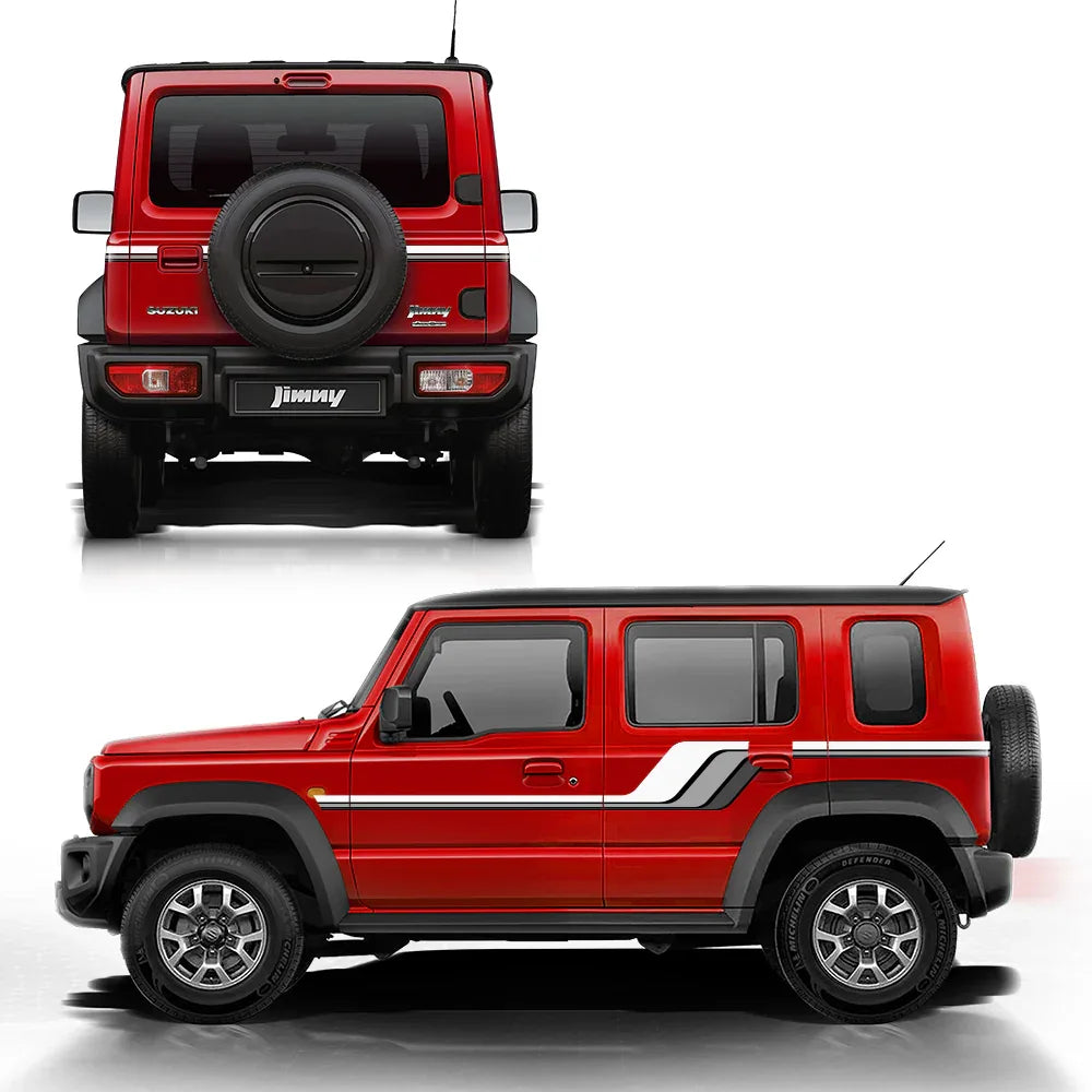 Baroque Edition Graphics for Maruti Suzuki Jimny red
