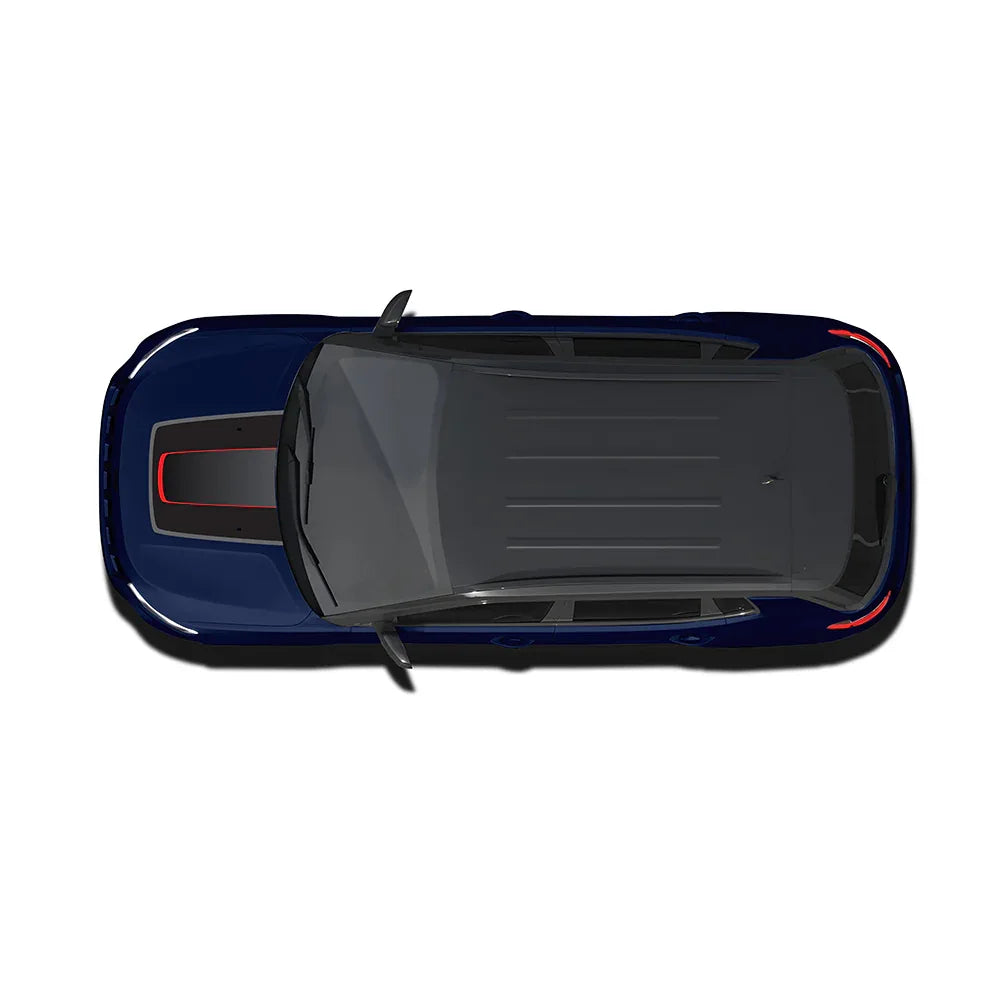 Sports Edition Bonnet Graphics for Jeep Compass blue