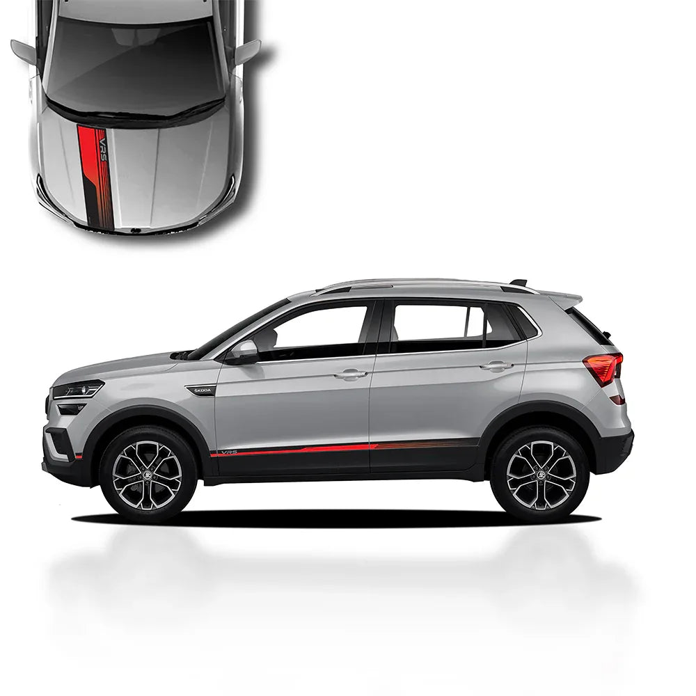 VRS Edition Graphics for Skoda Kushaq silver