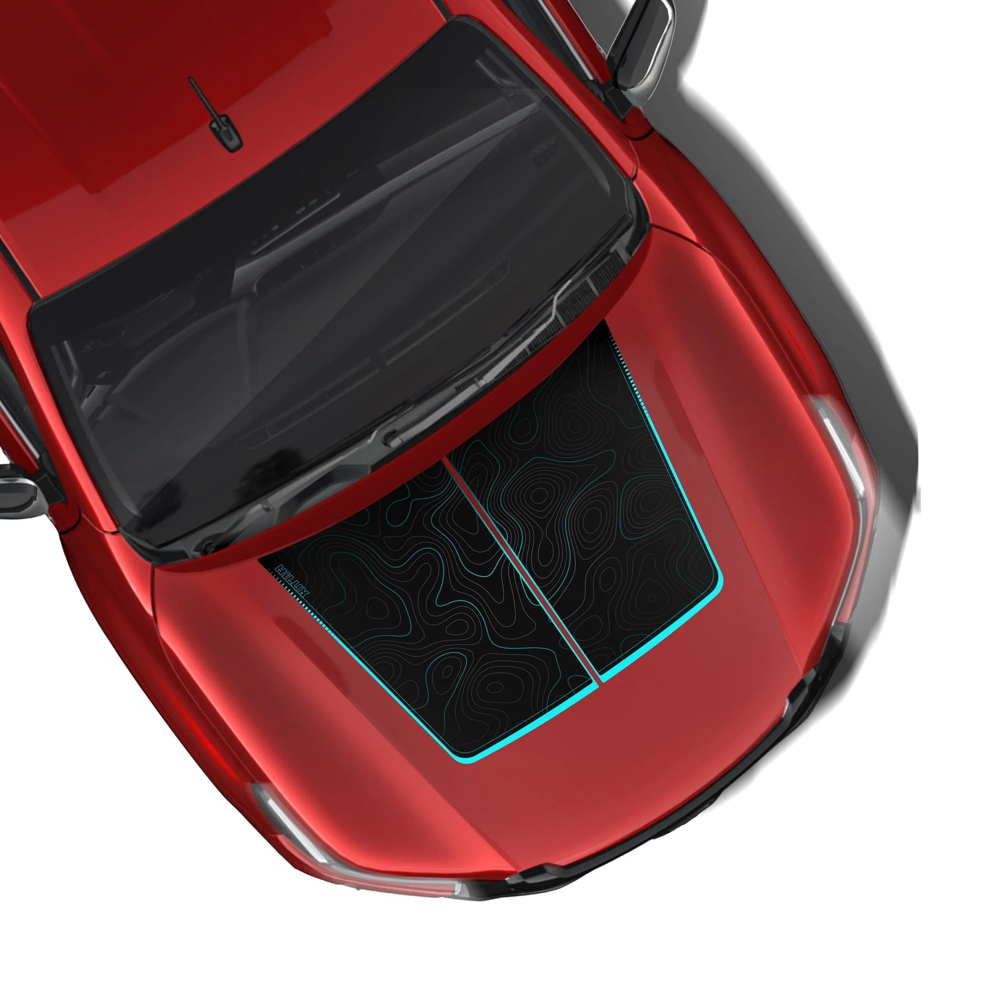 Neo Trail Edition Bonnet Graphics for Toyota Hilux red