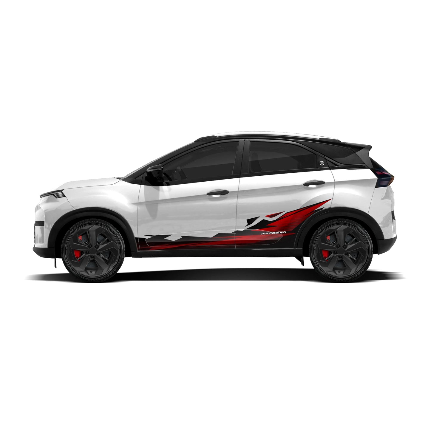 Flex in Motion Edition Graphics for Tata Nexon white