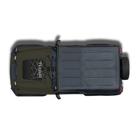 IDE Graphics Series - Explorer Edition | Only Bonnet Decal for Mahindra Thar /Rocky Beige