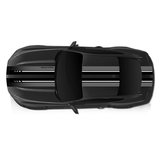 IDE PREMIUM GRAPHICS SERIES - ThunderHorse Edition Top for Ford Mustang (Shadow Black)