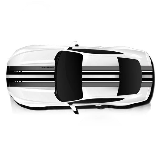 IDE PREMIUM GRAPHICS SERIES - ThunderHorse Edition Top for Ford Mustang (Oxford White)