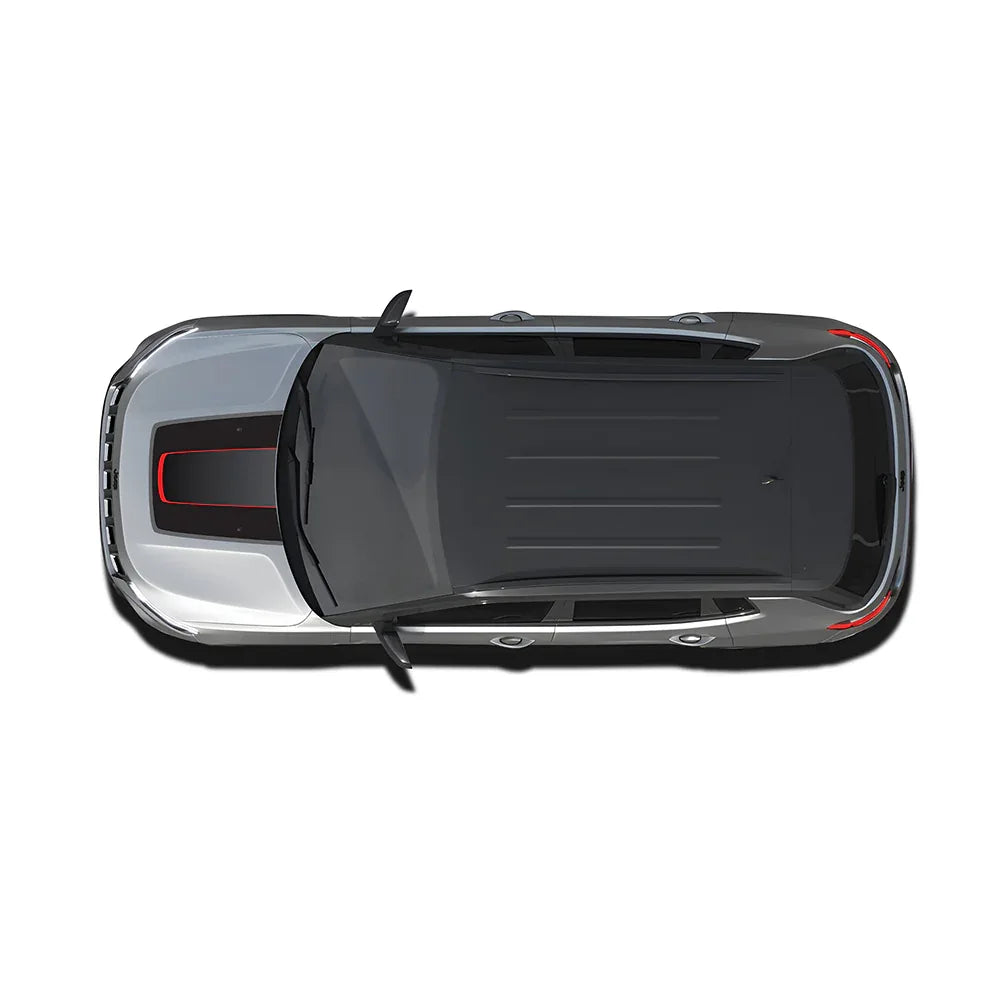 Sports Edition Bonnet Graphics for Jeep Compass silver