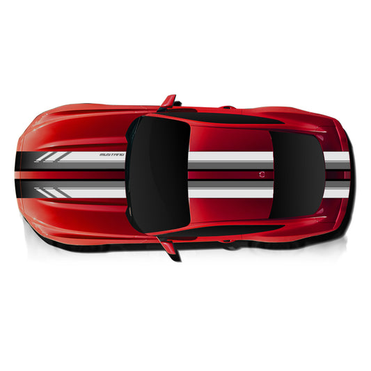 IDE PREMIUM GRAPHICS SERIES - GT Edition Top for Ford Mustang (Race Red)