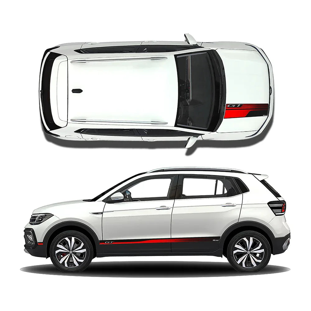 GT Edition Graphics for VW Taigun white