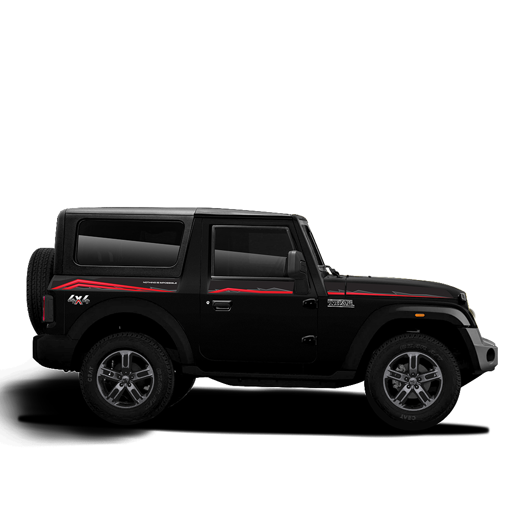 IDE Graphics Series - Trailblazer Edition for Mahindra Thar / Napoli Black