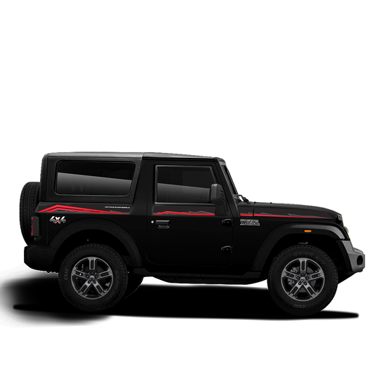 IDE Graphics Series - Trailblazer Edition for Mahindra Thar / Napoli Black