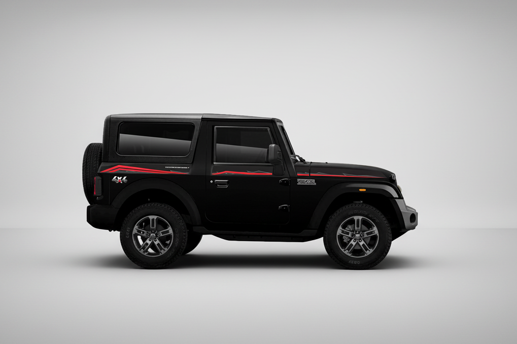 Trailblazer Edition Graphics for Mahindra Thar black