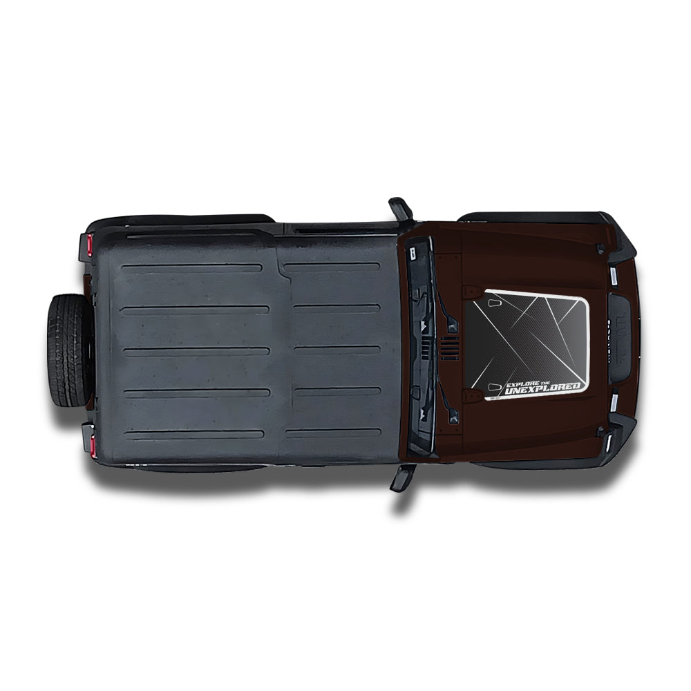 IDE Graphics Series - Urban Edition | Only Bonnet Decal for Mahindra Thar