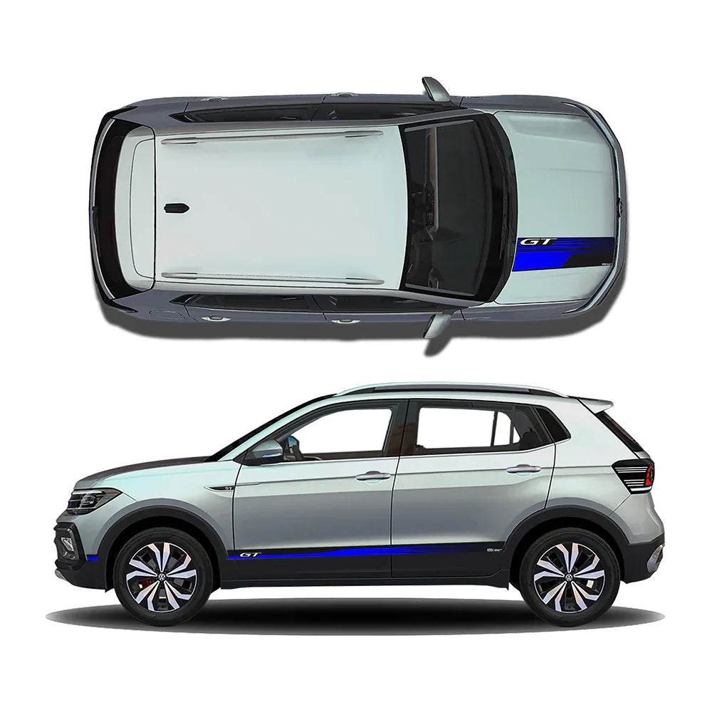 GT Edition Graphics for VW Taigun silver