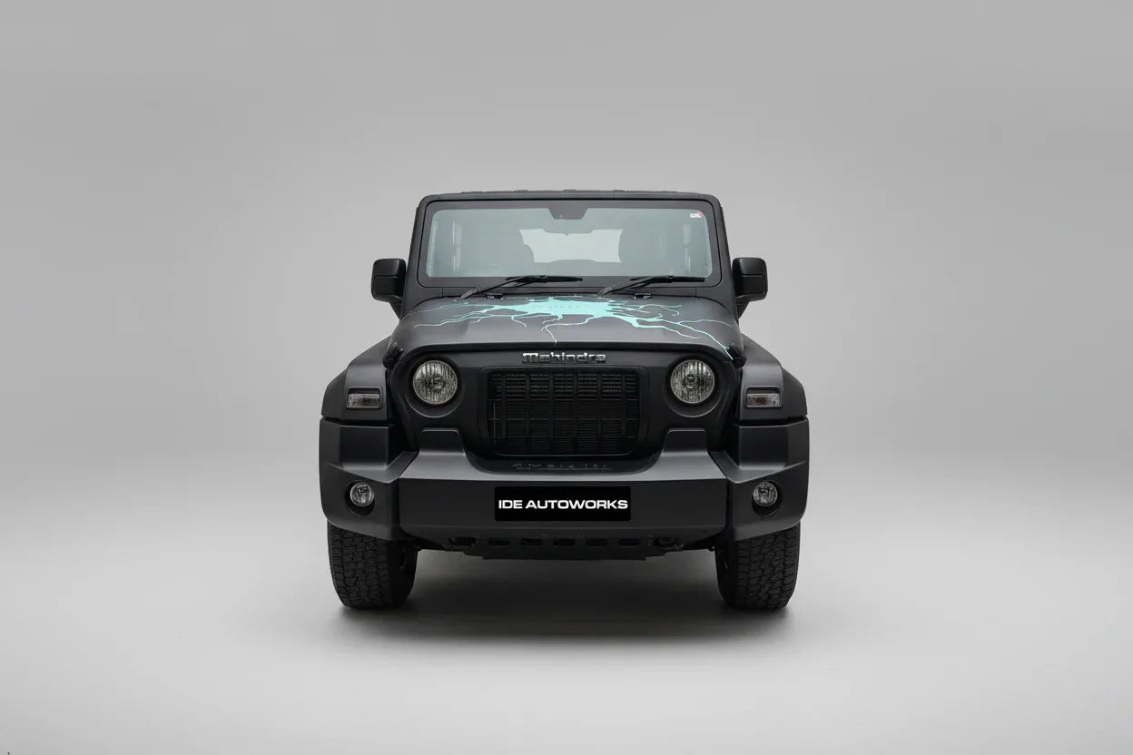 Snow Bear Edition Graphics for Mahindra Thar black