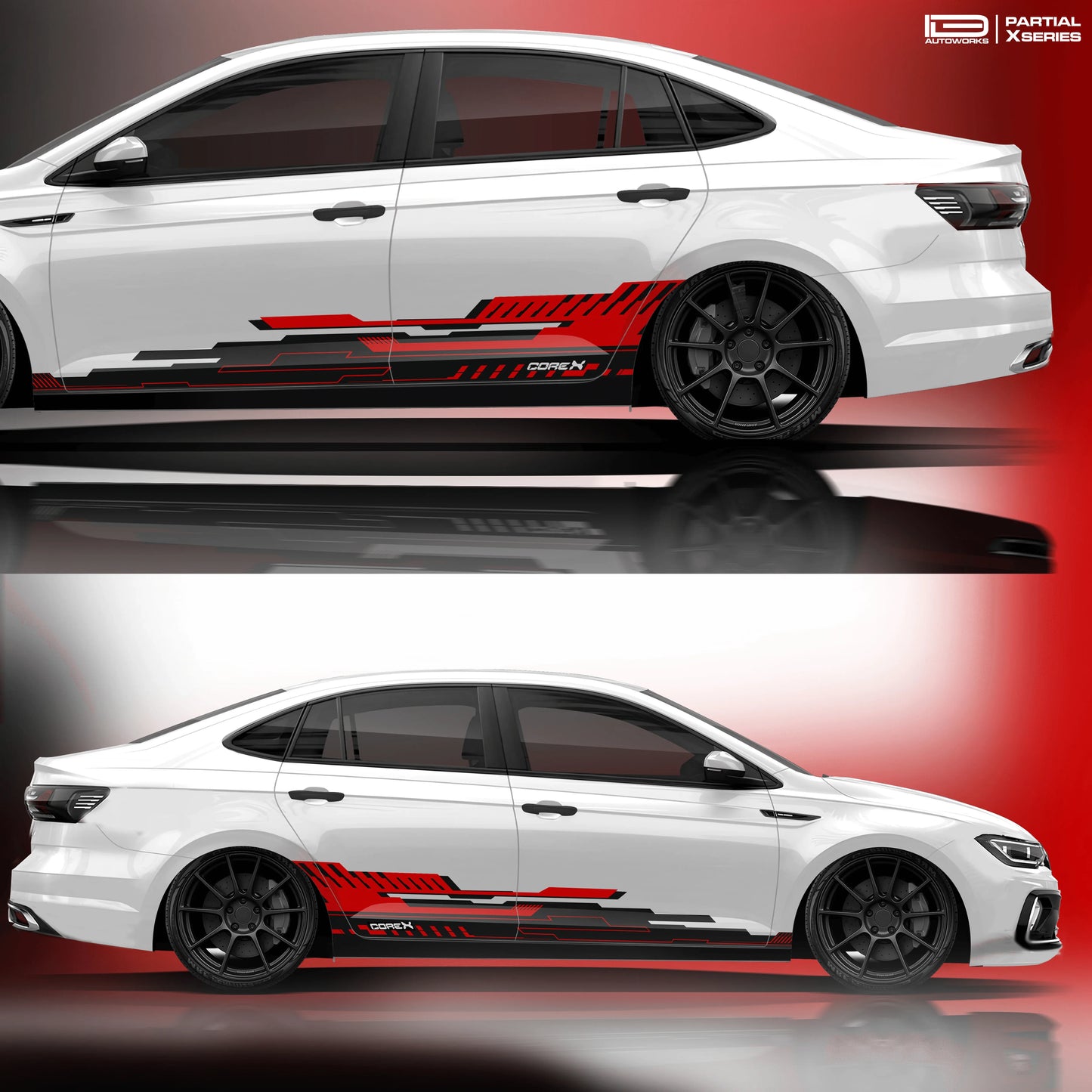 CoreX Edition Graphics for VW Virtus white