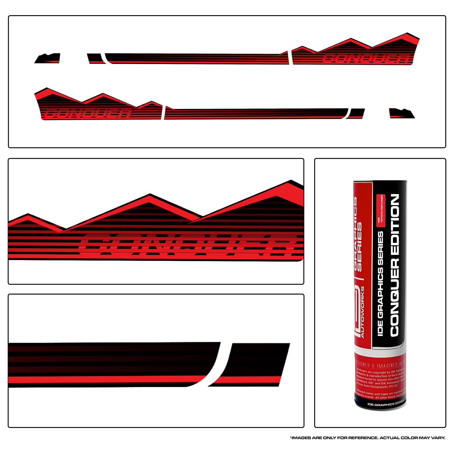 IDE Graphics Series – Conquer Edition | Fortuner (Super White & Platinum Pearl White)