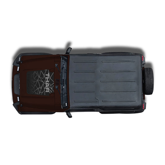 IDE Graphics Series - Explorer Edition | Only Bonnet Decal for Mahindra Thar / Mystic Copper