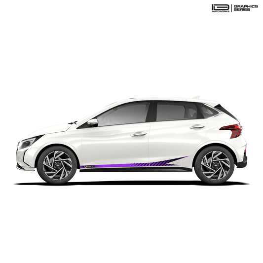 IDE GRAPHICS SERIES - Street X Series for Hyundai i20 (Atlas White)