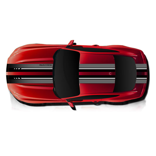 IDE PREMIUM GRAPHICS SERIES - ThunderHorse Edition Top for Ford Mustang (Race Red)