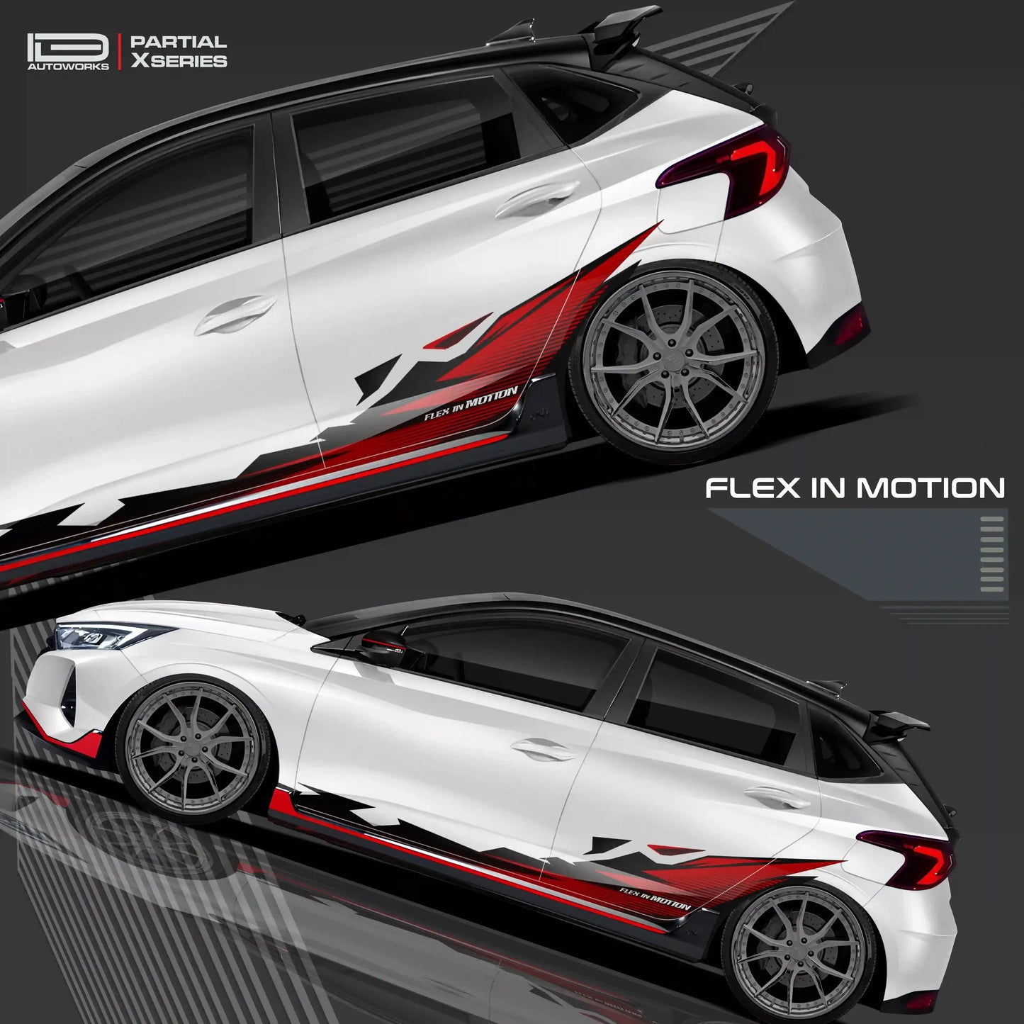 Flex in Motion Edition Graphics for Hyundai i20 blue