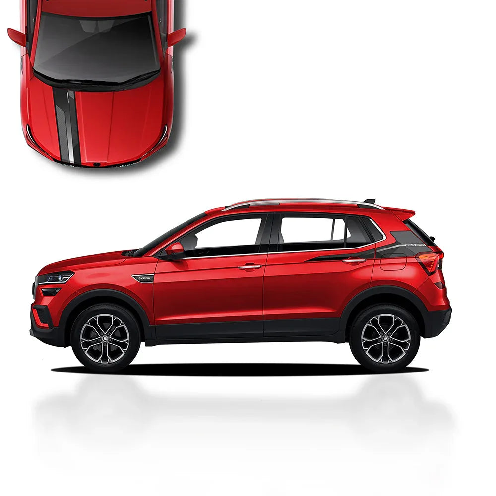 Urban Edition Graphics for Skoda Kushaq red