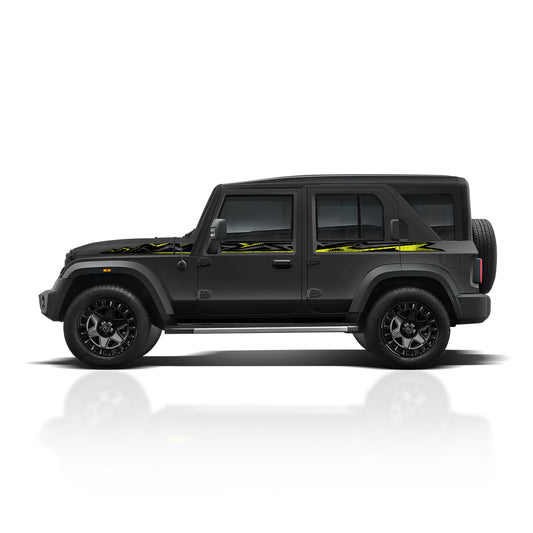 IDE Graphics Series - Trail X Edition for Mahindra Thar Roxx (Stealth Black)