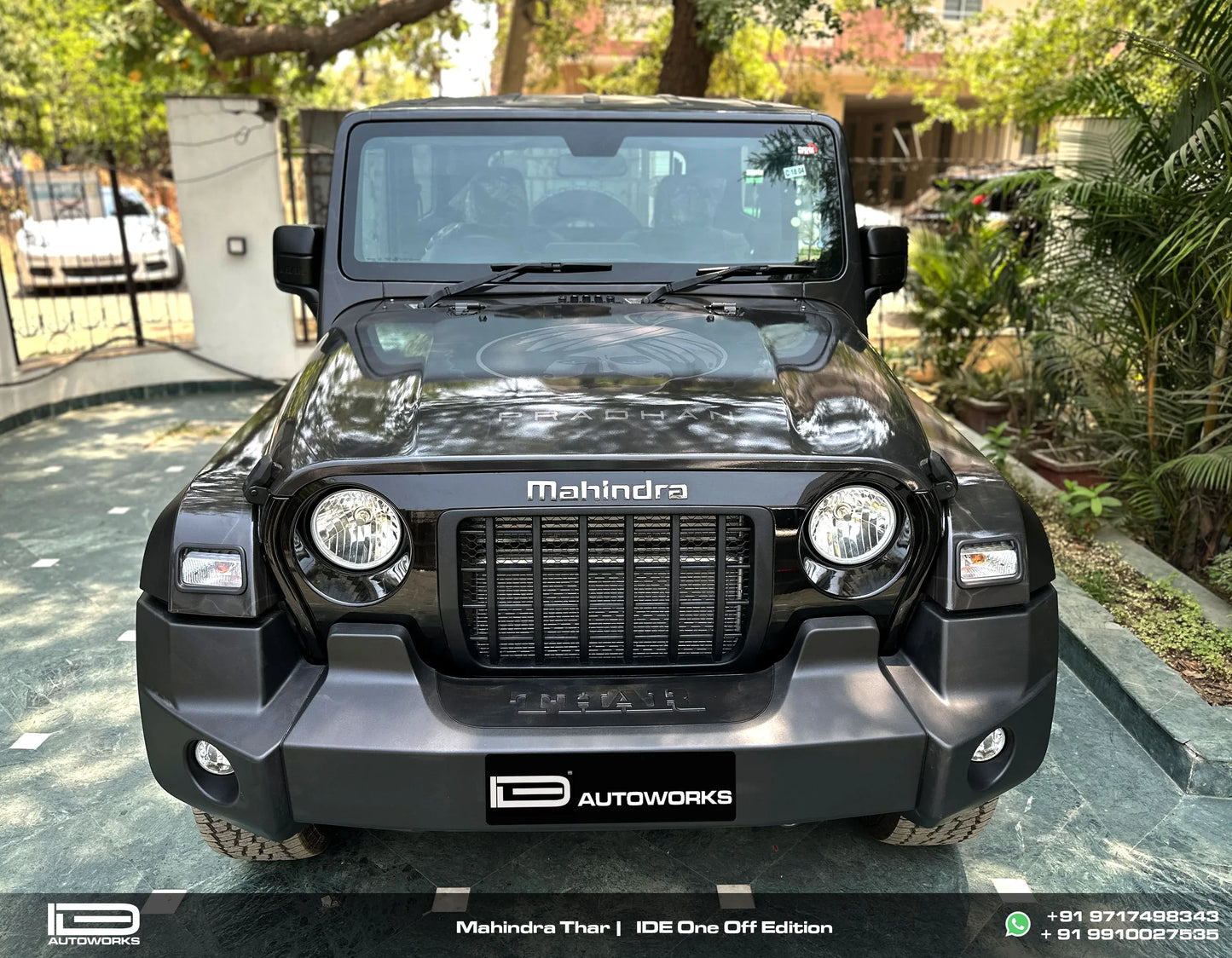 Pradhan Edition Graphics for Mahindra Thar black